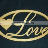 Wood Love Wall Hanging Plaque Handcrafted thumbnail-1