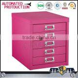 Customized Colorful Small Part Steel Drawer Cabinet Five Drawer Steel File Cabinet on Table thumbnail-1