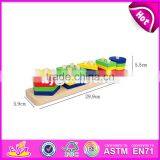Hot Sale Preschool Stacking Geometry Blocks Wooden Baby Sorting Toys W13D112 thumbnail-6