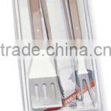 3pcs Wooden Handle Barbecue Tools in Blister thumbnail-1