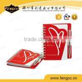 Promotion Cheap Cardboard Paper Cover Spiral Notebook With Color Sticky Inner thumbnail-2