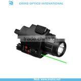 Lightweighted Plastic Housing Green Laser Sight and 200 Lumens CREE Q5 LED Flashlight Combo thumbnail-2