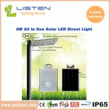 8W/12W Integrated Solar LED Street Light CE RoHS IP65 Approved