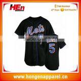 Hongen Apparel 2017 Full Sublimation Button Down Pinstripe Baseball Jersey Wholesale thumbnail-1