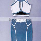 2015 New Arrival Celebrity Sleeveless Blue Keyhole Bandage Dress Cocktail Party Celebrity-inspired Dresses thumbnail-4