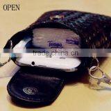 New Braided Popular pu Cell Phone Pouch for Mobile Money Credit Card thumbnail-2