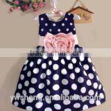 2016 Wholesale Baby Girls Summer Dot Dress thumbnail-1