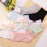 Zm40574b Women Mid-calf Length Pure Color Sock Ladies Fancy Cotton Socks thumbnail-1