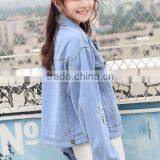 Zm35754a Girls Short Coat Model New Style Casual Denim Jacket for Autumn thumbnail-6
