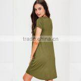 Eco Friendly Factory Low Price Clothing Blank Swing Dresses for Women thumbnail-4