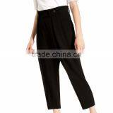 OEM Big Promotion Wide Leg Black Casual Dress Pants for Ladies thumbnail-2