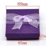 Dark Purple Jewelry Gift Boxes Display for Bracelet &Watch Fit European Charm 90mmx90mmx30mm, Sold per Packet of 6,Bulk thumbnail-1