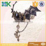Lace Jewelry Europe and the United States Retro Black Lace Necklace Anchor Shape Women 's False Collar thumbnail-3