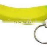 Cute Promotional Fidget Mini Banana PU Innovative Keychain thumbnail-1