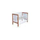Carton Cute Wooden Cots For Babies , White Baby Sleeping Cot