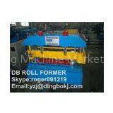 Trapezoid Roof Panel Roll Forming Machine With Chain Transmission For Indian Market