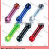 Acrylic straight barbell, 4 gauge ,special barbell ,uv body piercing jewelry tongue rings