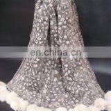 ( Super Deal) Wool Shawls With Fur Balls thumbnail-1