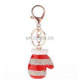 Promotion Christmas Keychain Rhinestone Metal Alloy Santa Claus Keychain thumbnail-5