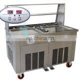 Тайский сковорода для приготовления руллетов из фрированого мороженого / Коммерческая сковорода для приготовления руллетов из фрированого мороженого