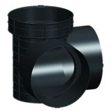 Black Hdpe Plastic Two Way Inspection Well 