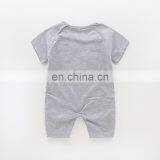 Newborn Baby Clothes Lovely Rabbit Printed Summer Cotton Short Sleeve Baby Boy Girl Romper thumbnail-3