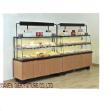 Useful Design Customized Size MDF PD and Metal Material Wood Bread Display Stand thumbnail-2
