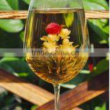 Artistic Flower Blooming Tea the Double Dragon Sprouting a Pearl