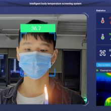 Thermometer，AI Fever Screening，Face Recognition ，Attendance Machine ,facial Recognition Camera thumbnail-2