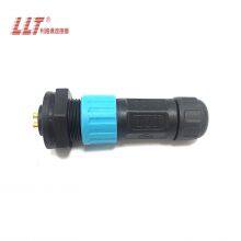IP68 2pin Push Lock Wire Waterproof Panel Power 2 3 4 5 6 7 8pin Socket and Plug M12 thumbnail-3