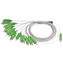 FTTH Box GPON Splitter sx Core SC/APC 900um With Pigtail Mini Steel Tube PLC Splitter 1x8 for Photon Olt thumbnail-2