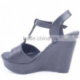 2016 New Style Fashion Stylish High Heel Platform Wedge Slingback Buckle up Ankle Sandals thumbnail-4