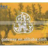 Rfid Transparent Card With Magnetic Strip With Gold/silver Background