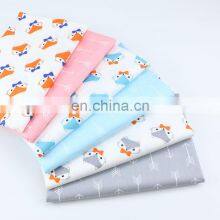 Cartoon Fox Fabric Kindergarten Baby Cotton Three-piece Fabric Korean Print Children's Arrow Cotton Twill Fabric thumbnail-1