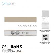 USB EU Socket With Data Extension for Office Cable Management