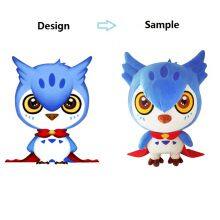 Custom OEM Pillow Stuffing Keychain Cute Stuffed Mascot Customized Plush Soft Toys Stuffed Animal Owl Manufacturers in Dongguan