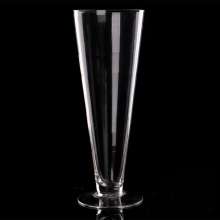 Transparent Trumpet Glass Vase For Wedding Centerpiece Table Decoration thumbnail-3