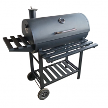 New Arrive High Quality Charcoal Grill With Two Shelf Wooden Table With Big Size Wheel Easy Cleaning for Camping Easy Assembled thumbnail-5