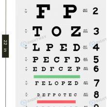 Premium Snellen Eye Chart Wall Chart Plastic Waterproof Snellen Charts for Eye Test Exams 10 Feet 9 X 14 in Eluxe Occluder Plus thumbnail-3