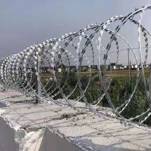 Stainless Steel Razor Barbed Wire Mesh Roll Double Coil Concertina Wire for Boundary Fencing thumbnail-1