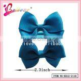 Wholesale Handmade Girls Grosgrain Ribbon Bow Elastic Hair Band thumbnail-4