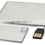 USB 2.0 High Speed Business Card Metal Usb Flash Drive 2GB for Promotion Gift