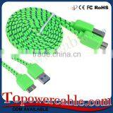Guangzhou Factory Wholesale Braided Nylon Cell Phone El Usb Data Cable Cords thumbnail-2