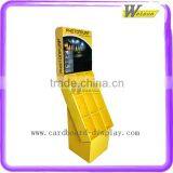 Compartment Cardboard Floor Promotion Supermarket Display Stand