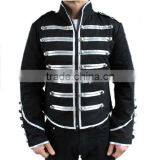 MILITARY PARADE JACKET GOTH WITH SATIN TRIM thumbnail-4
