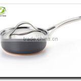 High Quality Low Price Aluminum Non-stick Press Sauce Pan Milk Cooking Pot S/S Handle thumbnail-1