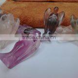 Natural Flourite Carving Angels Handicraft Carved Gemstone Angels Different Shape Different Size thumbnail-2