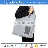 Customized Large Capacity Felt Shopping Handbag Tote Shopping Shoulder Bag With PU Leather Cell Phone Pouch Supplier's Choice thumbnail-1