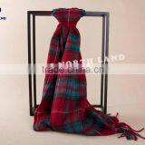 Wholesale Cashmere Red Tartan Scarf WCS14112219 thumbnail-2