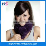 New product wholesale winter rabbit fur ball scarf W209